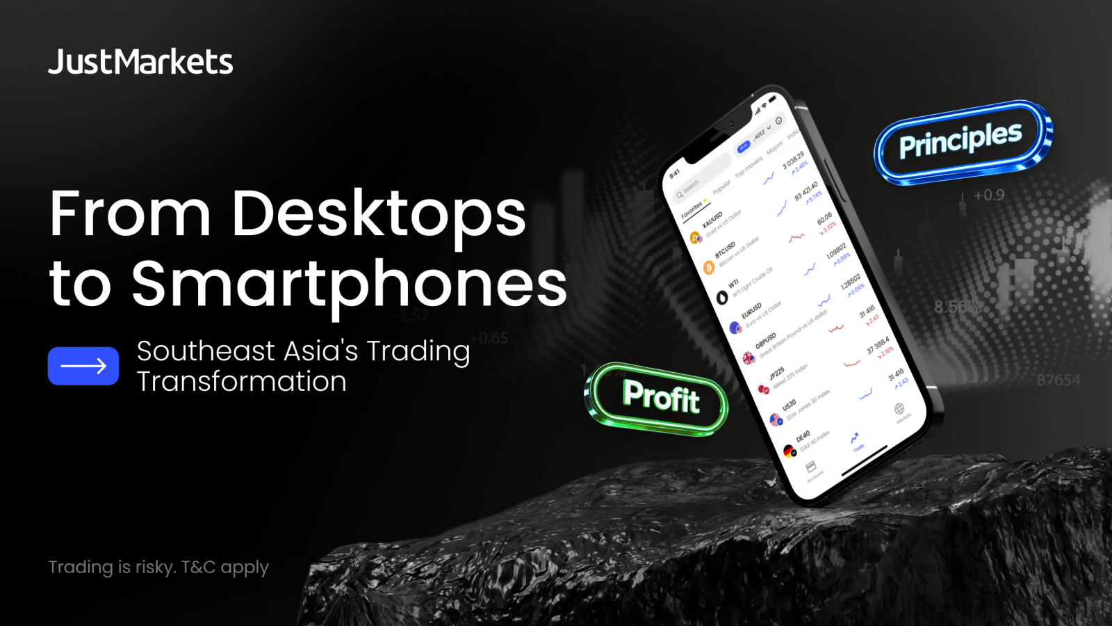 JustMarkets mang đến các công cụ và dịch vụ hỗ trợ cho các nhà giao dịch ở mọi cấp độ, giúp họ giao dịch theo cách riêng của mình.