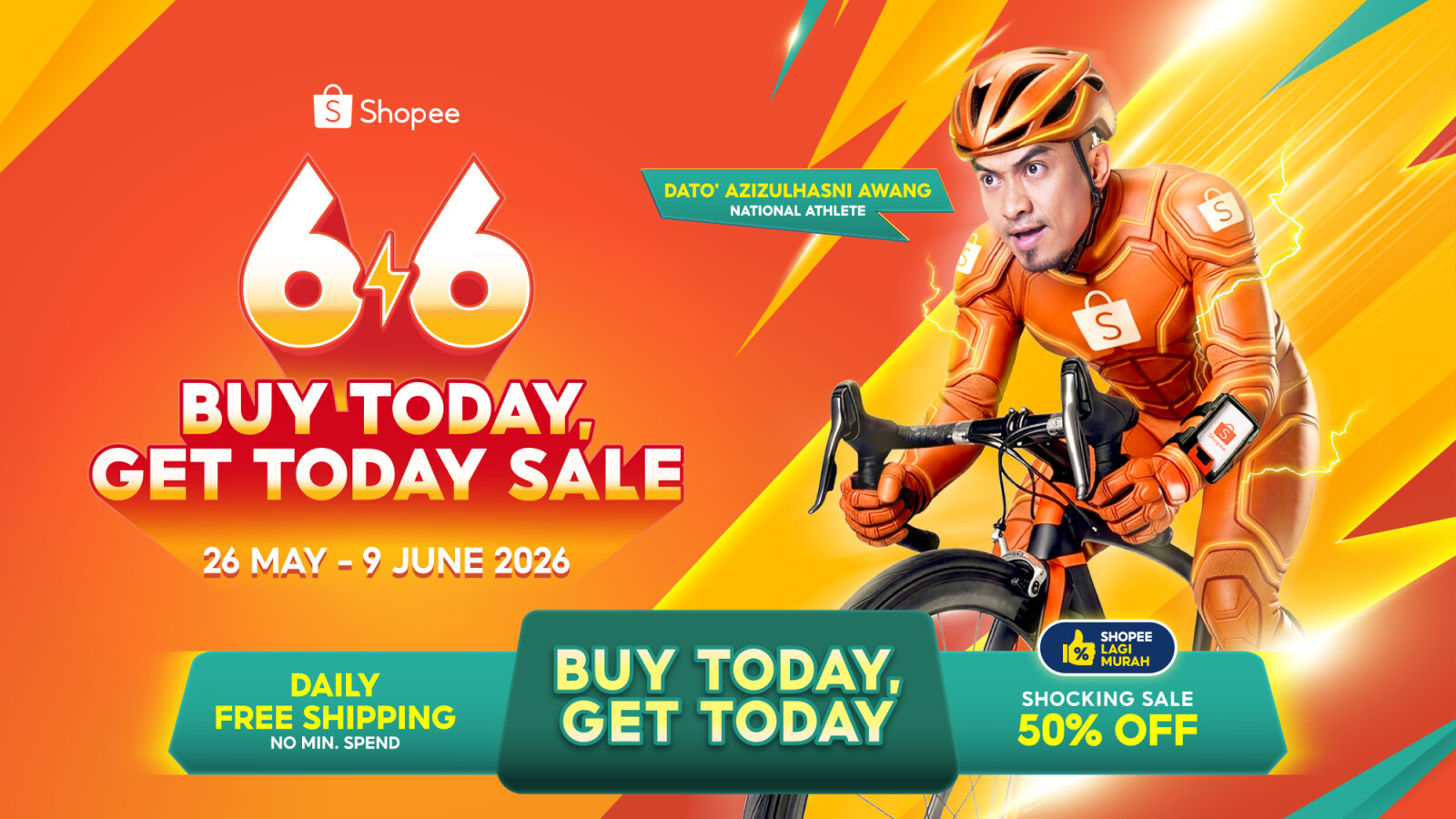 Shopee 6.6 Buy Today, Get Today Sale