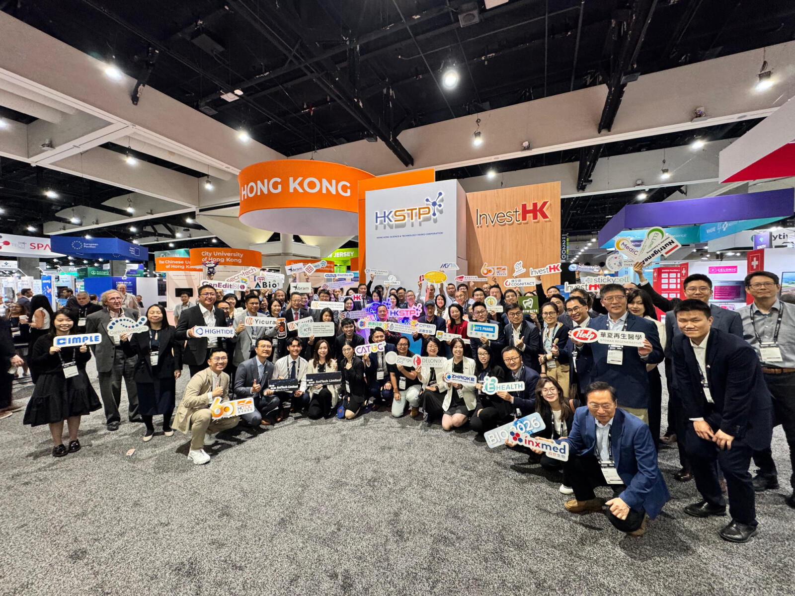 In collaboration with InvestHK and HKTDC, HKSTP led a delegation of 41 park companies, institutes and spin-offs from five renowned local universities to showcase the Hong Kong's life and health technology innovations at BIO 2026 in San Diego.